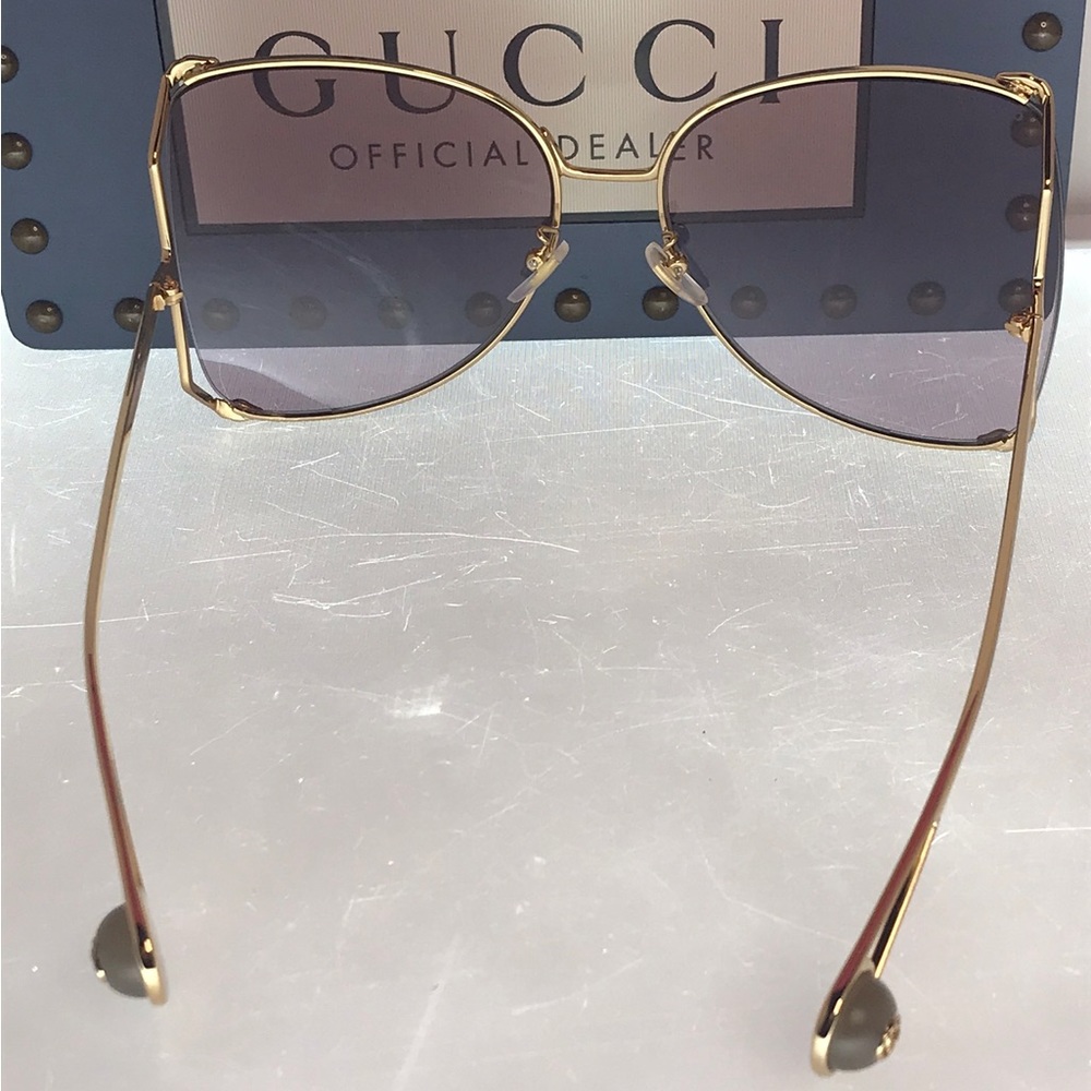 Gucci GG0252S 013 63 Oversize Butterfly Ladies Sunglasses - Picture 7 of 16